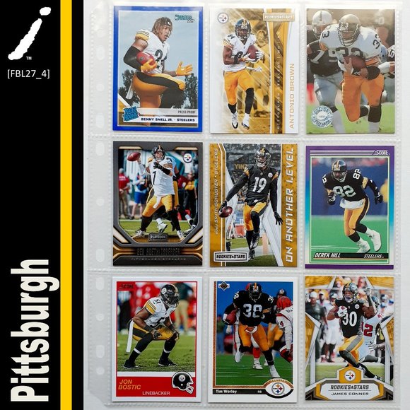 NFL Other - Pittsburgh Steelers 9 Card Lot [FBL27_4]